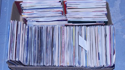 Lot 155 - Box of 7" singles from the 1980s