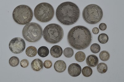Lot 910 - A selection of mostly 19th Century British silver coinage