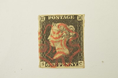 Lot 791 - GB QV 1840 1d. black