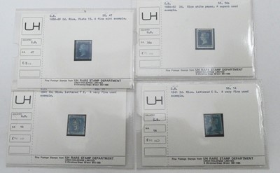 Lot 793 - A selection of GB QV 1d. reds and 2d. blues