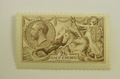 Lot 796 - GB GV 1915-18 2s.6d. seahorse De La Rue sepia (seal brown)