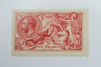 Lot 776 - GB GV 1915-18 5s. De La Rue pale carmine (worn plate)