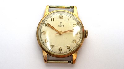 Lot 160 - Tudor: a 9ct yellow gold cased wristwatch
