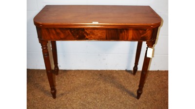 Lot 81 - A Victorian mahogany tea table.