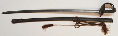 Lot 672 - A 19th Century Heavy Cavalry troopers sword