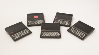 Lot 977 - Five Sinclair ZX81 computers; five power units; and others, some in working order.