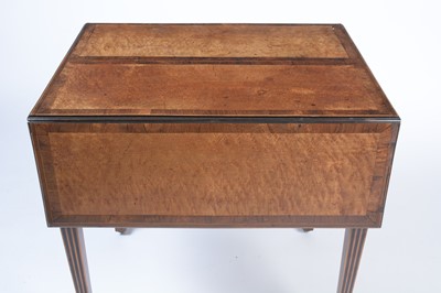 Lot 1168 - Attributed to Mayhew and Ince: a rare George III maple Harlequin Pembroke table.