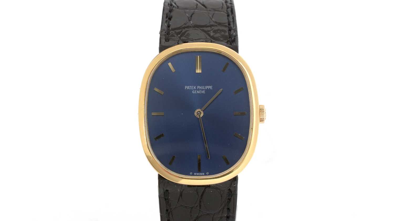 Lot 442 - Patek Philippe, Geneve, Ellipse: an 18ct yellow gold cased wristwatch