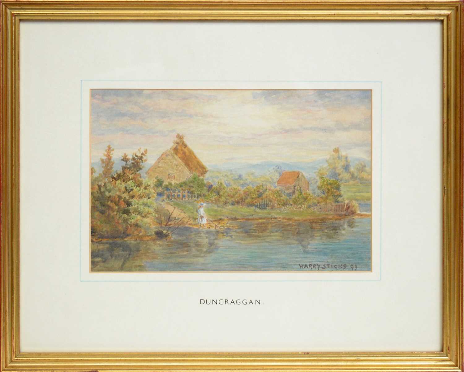 Lot 727 - Harry Sticks - Duncraggan | watercolour