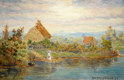 Lot 727 - Harry Sticks - Duncraggan | watercolour