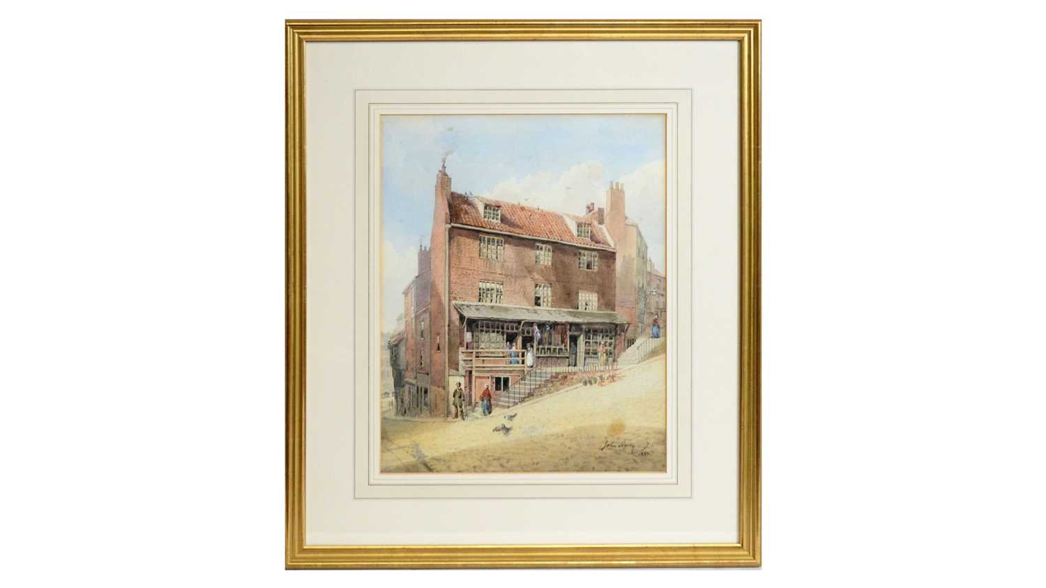 Lot 600 - John Storey - The Bottom of Pilgrim Street, Newcastle | watercolour