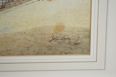Lot 600 - John Storey - The Bottom of Pilgrim Street, Newcastle | watercolour