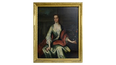 Lot 1056 - Attributed to Sir Godfrey Kneller - Portraits of Champion Branfill and Mary Branfill | oil