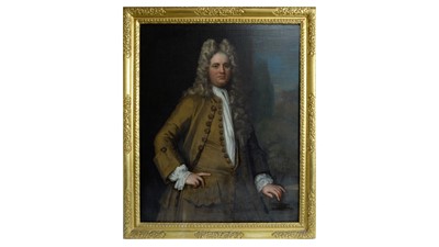 Lot 1056 - Attributed to Sir Godfrey Kneller - Portraits of Champion Branfill and Mary Branfill | oil