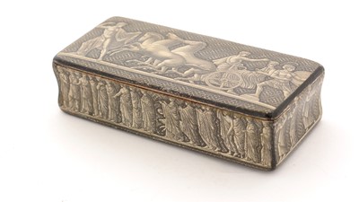 Lot 316 - An early 19th Century Scottish Mauchline ware snuff box.