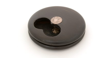 Lot 333 - A 19th Century dark hardwood snuff box.