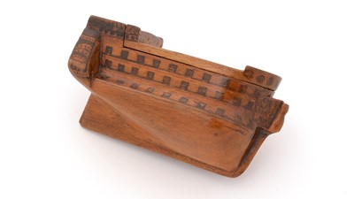 Lot 337 - A 19th Century treen snuff box.