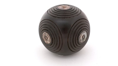 Lot 376 - A Victorian carved ebony "puzzle opening" box.
