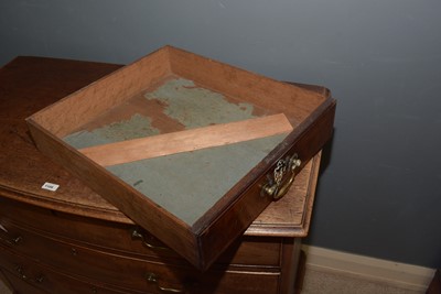 Lot 1115 - A Queen Anne walnut bureau bookcase.