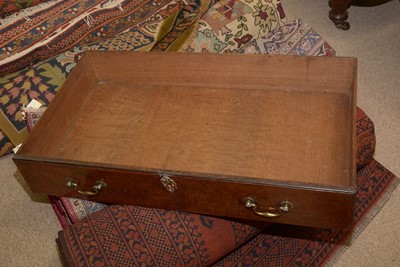 Lot 1115 - A Queen Anne walnut bureau bookcase.