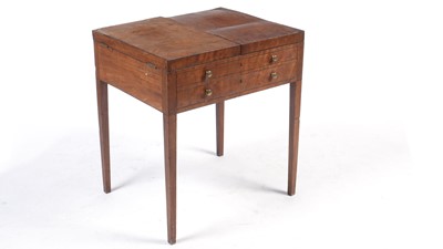 Lot 1124 - A George III mahogany gentleman's dressing table.