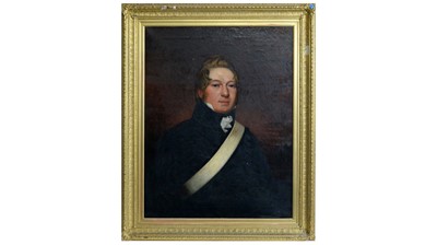 Lot 653 - B. A. Branfill - Portrait of Champion Edward Bramfill, 3rd King's Own Dragoons | oil