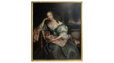 Lot 654 - Follower of Sir Peter Lely - Portrait of Dorothy Westrow | oil