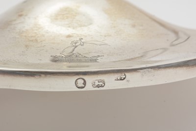 Lot 205 - A pair of George III silver sauce tureens and covers.