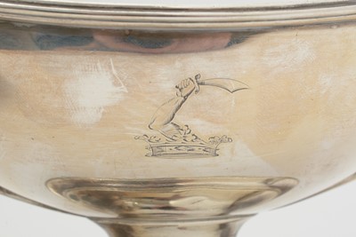 Lot 205 - A pair of George III silver sauce tureens and covers.
