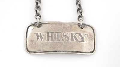 Lot 263 - A William IV small Scottish silver wine label.