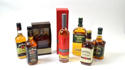 Lot 818 - Seven bottles of American, Irish and Welsh Whiskey