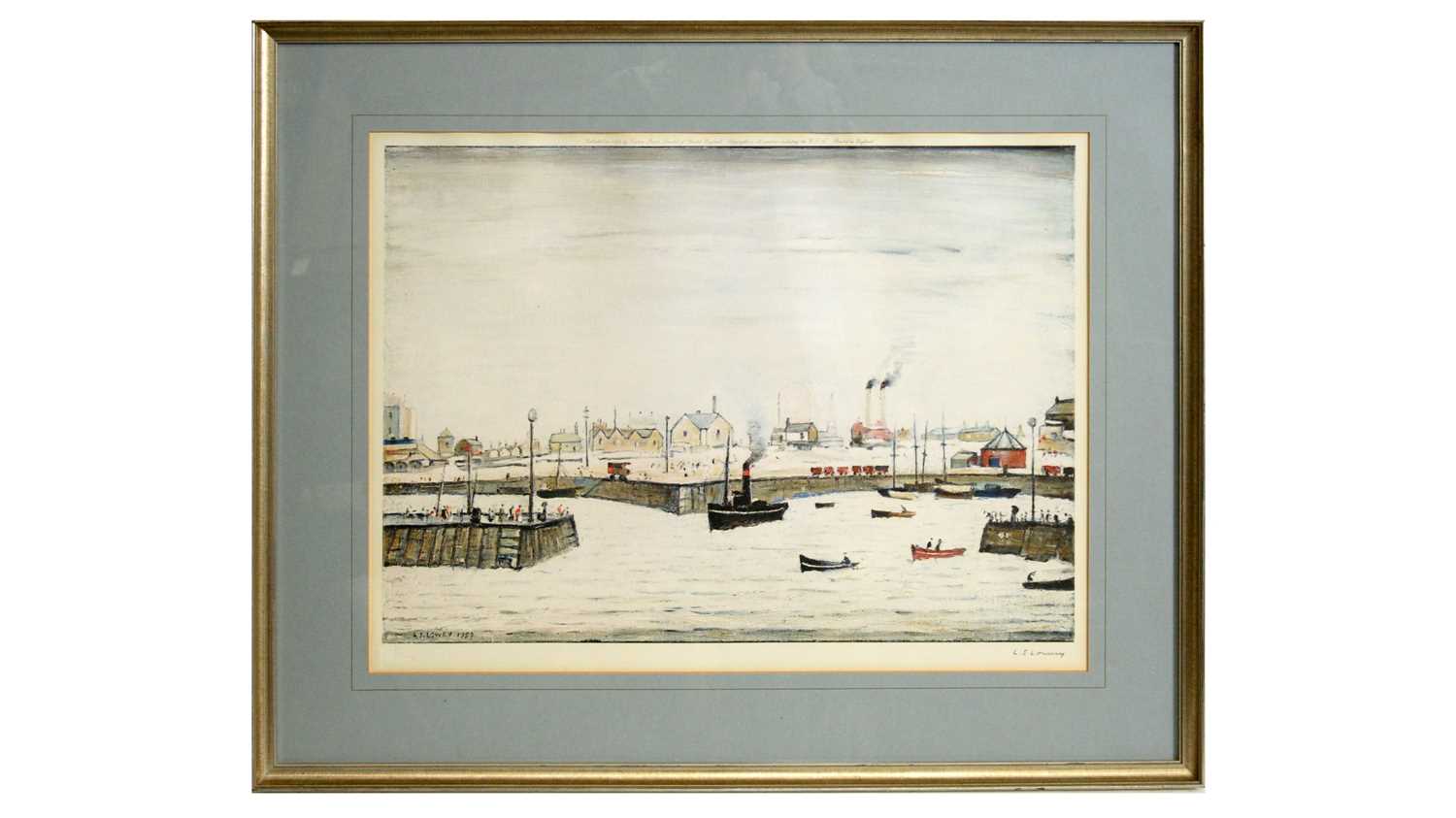 Lot 200 - After L. S. Lowry RBA RA - The Harbour | signed limited edition
