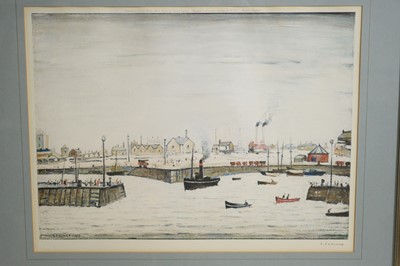 Lot 200 - After L. S. Lowry RBA RA - The Harbour | signed limited edition
