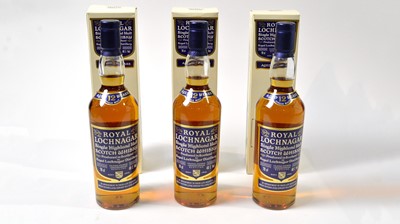 Lot 778 - Three Royal Lochnagar single highland malt, three bottles