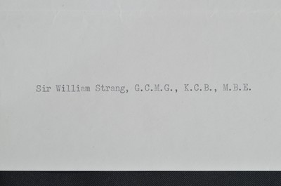Lot 1044 - Sir William Strang, Order of the Bath collar and star, with Winston Churchill letter.