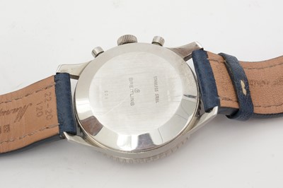 Lot 445 - Breitling Navitimer: a steel-cased manual wind chronograph wristwatch