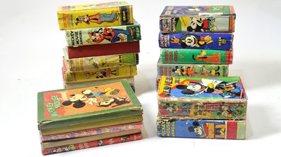 Lot 726 - Nineteen Vintage Mickey Mouse Annuals.