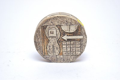 Lot 416 - A Troika circular vase.