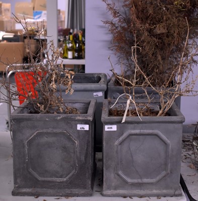 Lot 446 - Four garden planters of similar form.