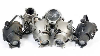 Lot 53 - A set of six industrial studio lights by Strand Electrical