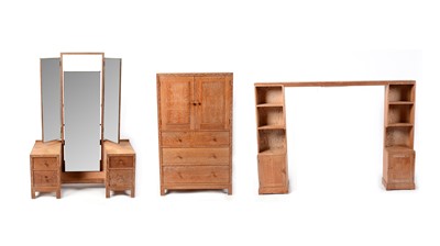 Lot 32 - Heals - a retro vintage 20th Century limed oak bedroom suite