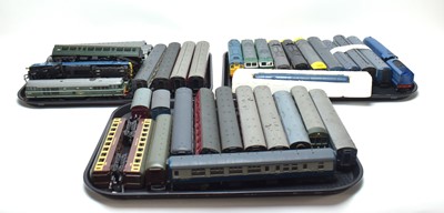 Lot 350 - A collection of loose railway models by Hornby, Lima, Tri-ang and others.