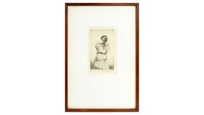 Lot 581 - Gerald Leslie Brockhurst - The Two Melisandes | etching