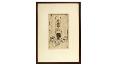 Lot 586 - Ernest Stephen Lumsden - A Toledo Inn | etching