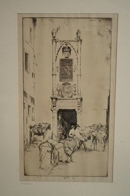 Lot 586 - Ernest Stephen Lumsden - A Toledo Inn | etching