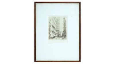 Lot 590 - William Walcot RE - Lower Broadway | etching