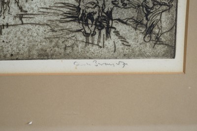 Lot 589 - Sir Frank William Brangwyn - A Street in Puy | etching
