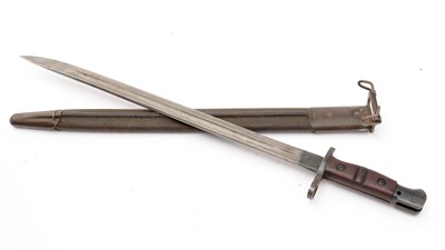 Lot 215 - An American WWI Enfield rifle bayonet