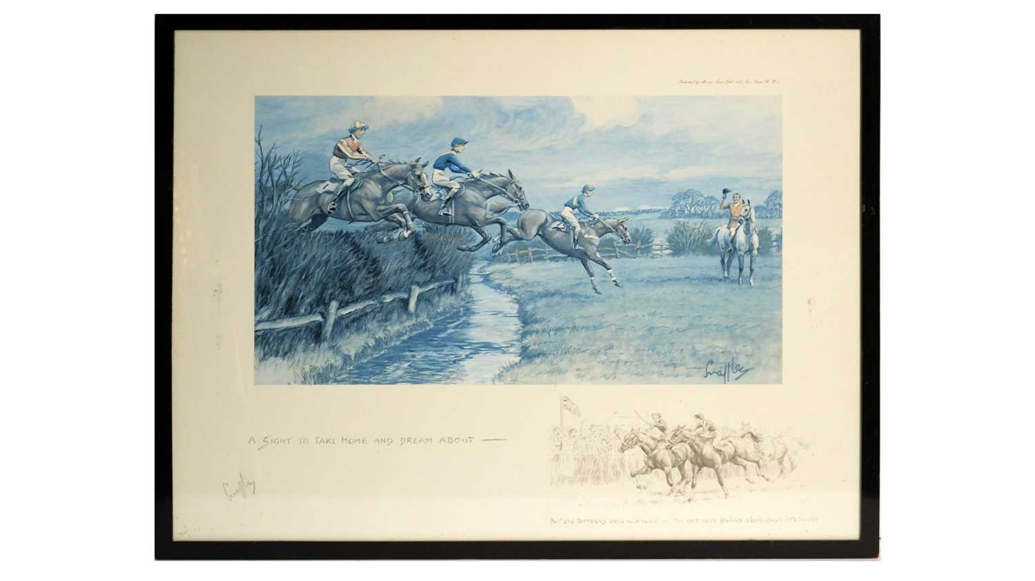 Lot 711 - "Snaffles" Charles Johnson Payne - A Sight to Take Home and Dream About | mezzotint