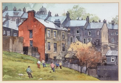 Lot 46 - George Busby FRSA - Five-a-Side Football | watercolour